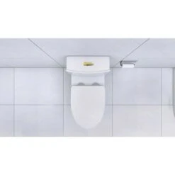 Dual Flush Single Flush: Other Elongated One Piece Toilet White -Tahanbath white tahanbath one piece toilets k w2826p192007 76 1000