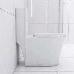 Dual Flush Single Flush: Other Elongated One Piece Toilet White -Tahanbath white tahanbath one piece toilets k w2826p192007 c3 1000