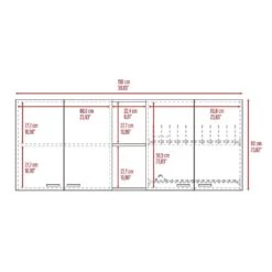 Wall Cabinet Ontario, Double Door, White Finish 9 Wall Cabinet Ontario, Double Door, White Finish -Tahanbath white tahanbath pantry organizers z b092123033 4f 1000