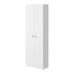 Storage Cabinet Pipestone, Double Door, White Finish -Tahanbath white tahanbath pantry organizers z b092123045 76 1000