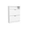 4-Drawer Handle-Free White Dresser: Modern Wooden Cabinet With Sturdy Frame For Bedroom, Living Room Or Office