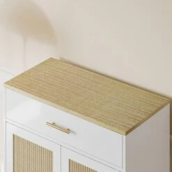 Wooden Cat Litter Box Enclosure With Scratch Pad Fits Most Cats For Living Areas In White -Tahanbath white tahanbath pantry organizers z w1801137449 44 1000