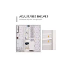 Bathroom Storage Cabinet In White -Tahanbath white tahanbath pantry organizers z w2378p176276 44 1000