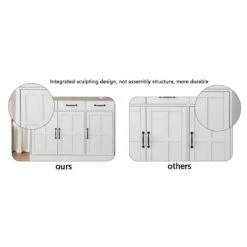 Double Door Narrow Height Slim Floor Standing Cabinet In White -Tahanbath white tahanbath pantry organizers z w28263146 31 1000