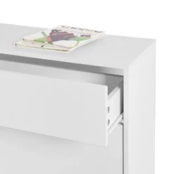 Modern Freestanding Shoe Cabinet With 2 Flip Drawers And Metal Legs: Stylish Storage Organizer For Entryway In White -Tahanbath white tahanbath pantry organizers z w40981153 44 1000