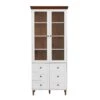 White MDF Display And Storage Cabinet: Ideal For Kitchen And Living Room