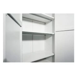 71 In. Metal Storage Cabinet: 2-Shapely Doors, Adjustable Shelves In White -Tahanbath white tahanbath pantry organizers z w716p168579 1f 1000