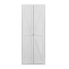 2-Door Metal Storage Cabinet: Adjustable Shelves, Tall Steel Design In White