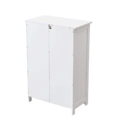 Small Bathrooom Storage Cabinet, Freestanding Storage Cabinet EntryWay Cabinet Home Storage For Living Room In White -Tahanbath white tahanbath pantry organizers z w965141553 4f 1000