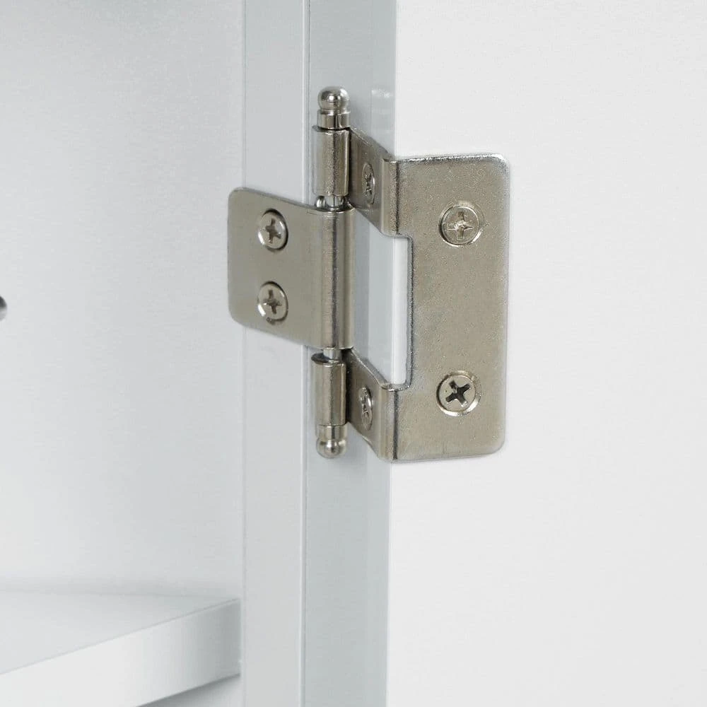 White Triangle Bathroom Storage Cabinet With Adjustable Shelves Freestanding Floor Cabinet For Home Kitchen 5 White Triangle Bathroom Storage Cabinet With Adjustable Shelves Freestanding Floor Cabinet For Home Kitchen - Image 5