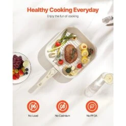 17-Piece Pots And Pans Set Stainless Steel Granite Nonstick Kitchen Cookware Induction White -Tahanbath white tahanbath pot pan sets z w2201p190850 1f 1000