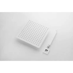 No Handle Rain Shower Head 1-Spray Shower Faucet 2.5 GPM With High Pressure Rainfall In. White -Tahanbath white tahanbath shower faucets z w2287 p182600 fa 1000