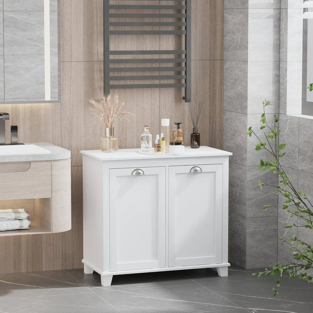 30.00 In. W X 23.60 In. D X 27.50 In. H Bathroom Storage Wall Cabinet In White 7 30.00 In. W X 23.60 In. D X 27.50 In. H Bathroom Storage Wall Cabinet In White - Image 7